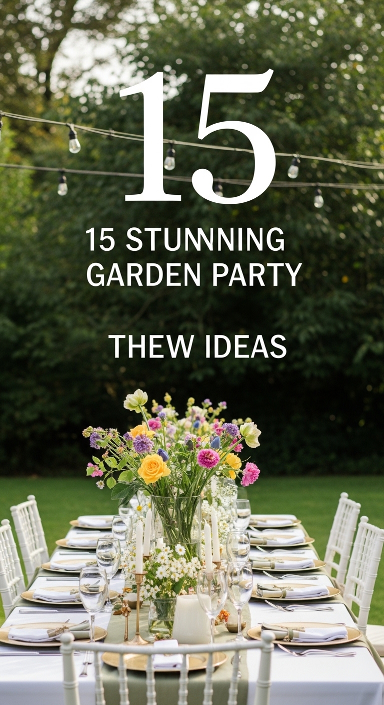 15 Stunning Garden Party Theme Ideas to Wow Your Guests