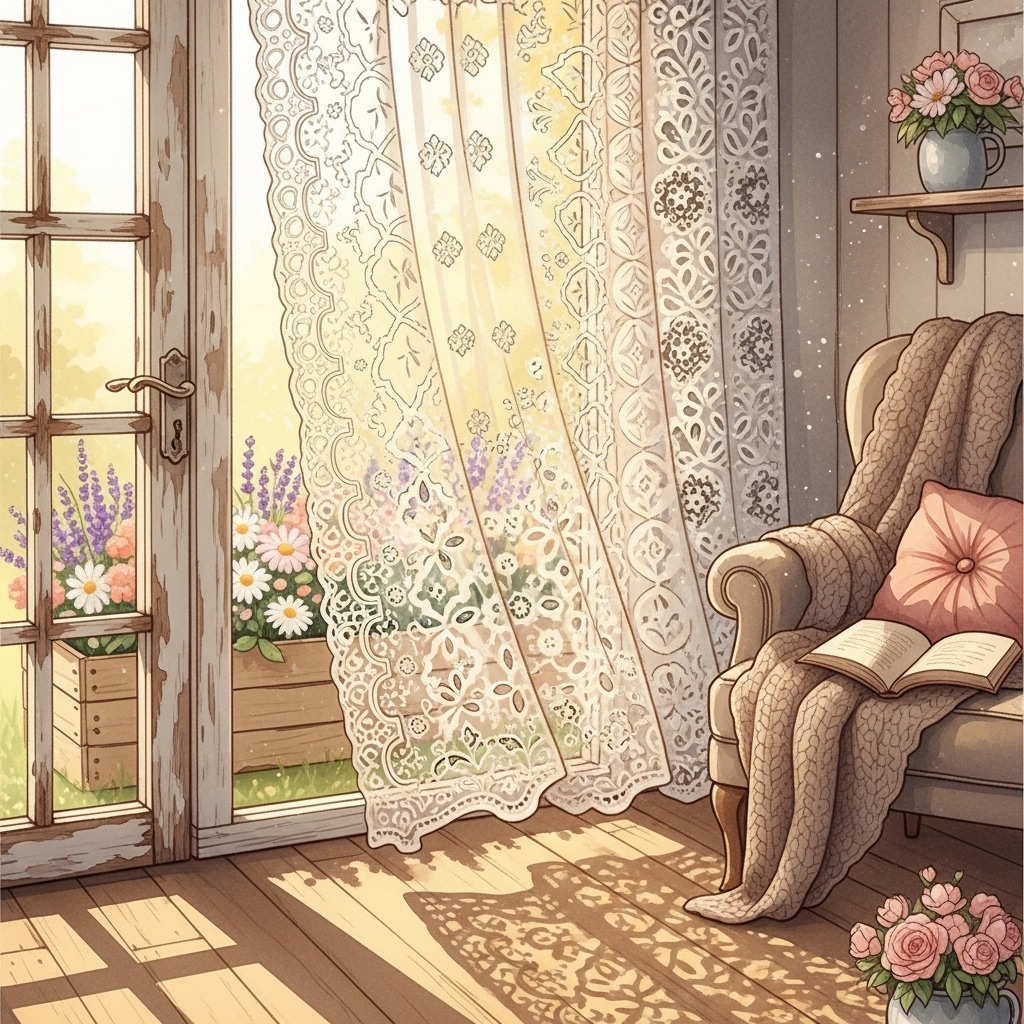 Lace Curtains for Living Room