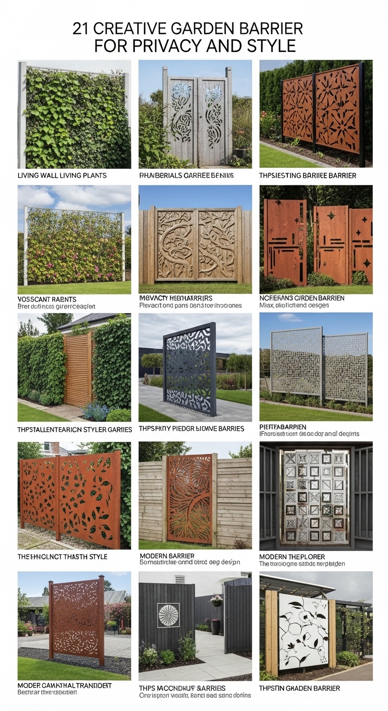 21 Creative Garden Barrier Ideas for Privacy and Style