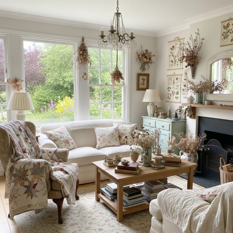 Cottagecore Living Room Inspiration: Cozy Ideas for a Warm and Whimsical Space