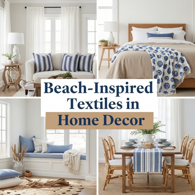 How to Use Beach-Inspired Textiles in Home Decor That Are Not Tacky