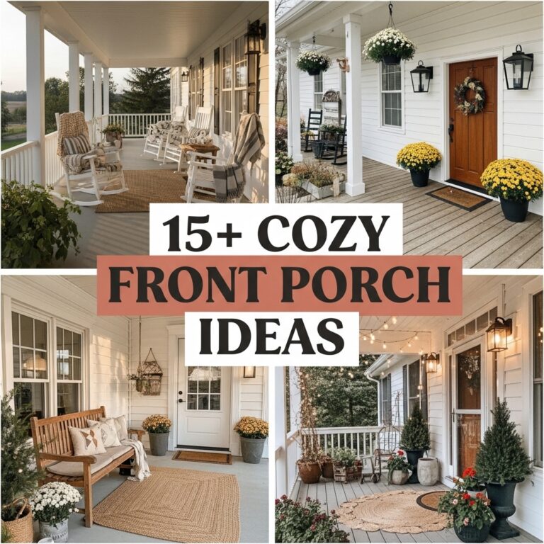15+ Cozy Front Porch Ideas to Make Your Outdoor Space Feel Like Home