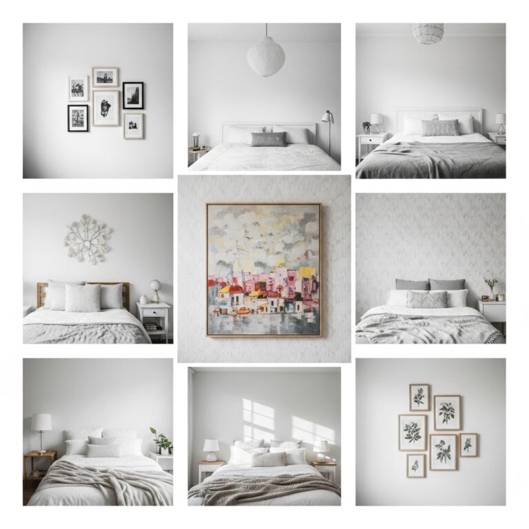 15 White Wall Decor Ideas for a Stylish Bedroom