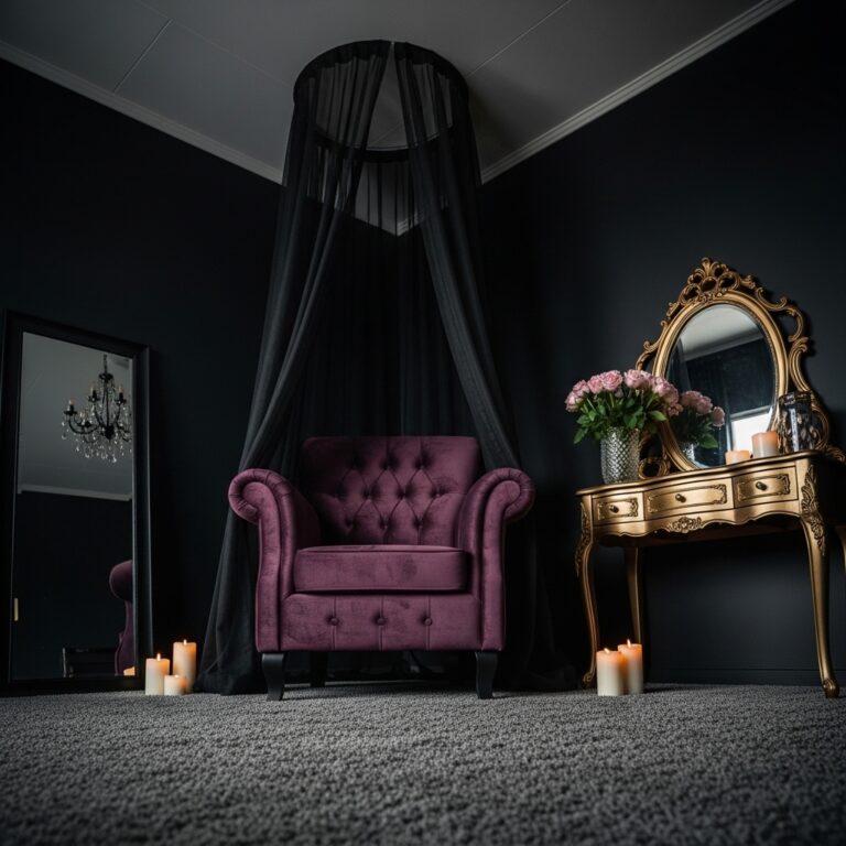 16 Dark Feminine Room Aesthetic Ideas for a Bold and Elegant Space