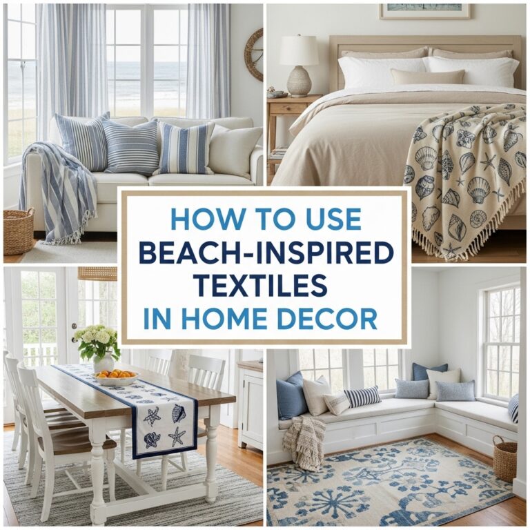 How to Use Beach-Inspired Textiles in Home Decor