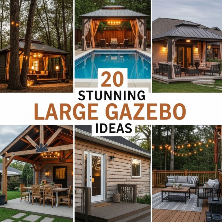 20 Stunning Large Gazebo Ideas to Transform Your Outdoor Space
