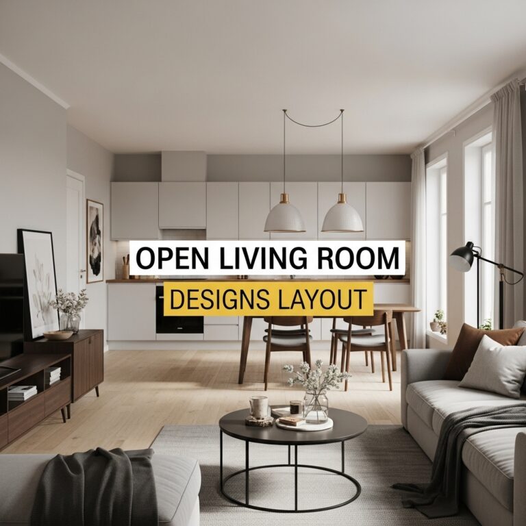 Open Living Room Designs Layout