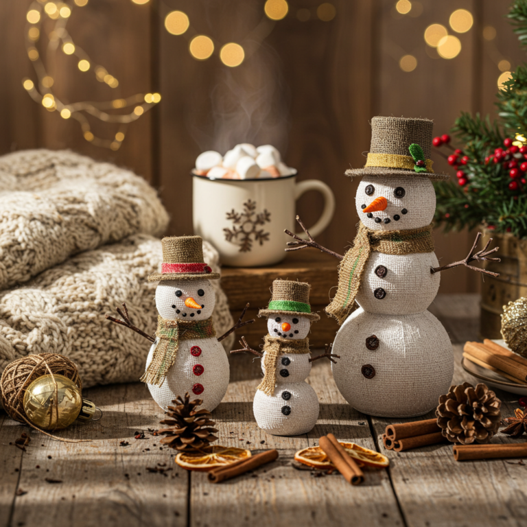 Rustic Snowman Crafts: Cozy DIY Ideas for Winter Decor