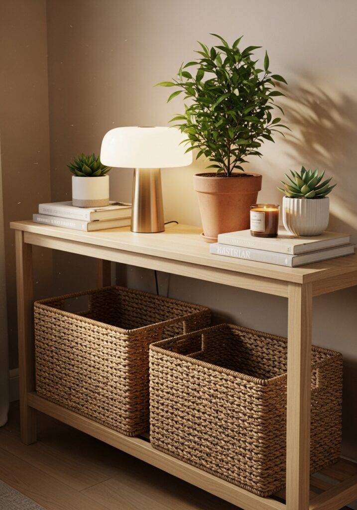 Use Baskets for Small Spaces