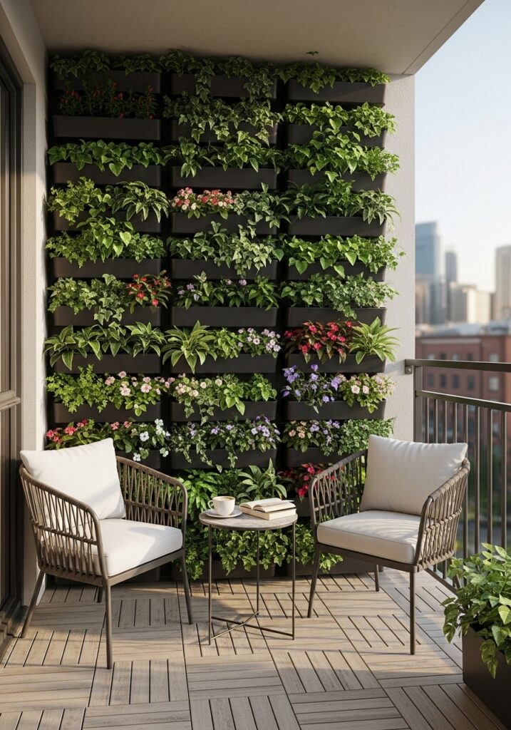Balcony With Vertical Garden