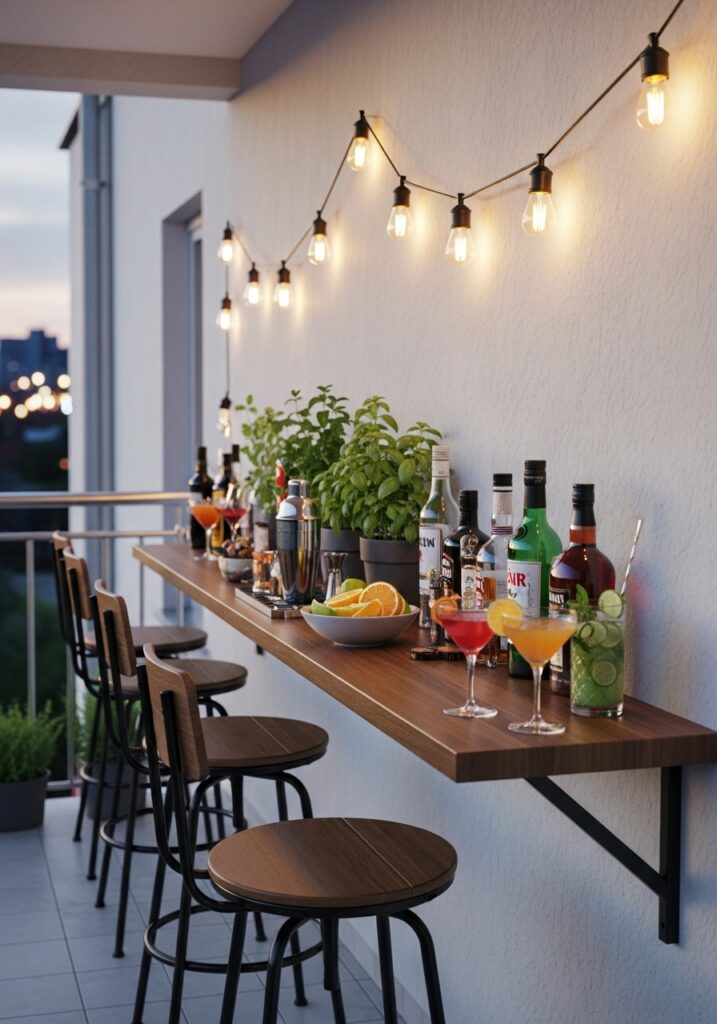 Outdoor Balcony Bar for Entertaining