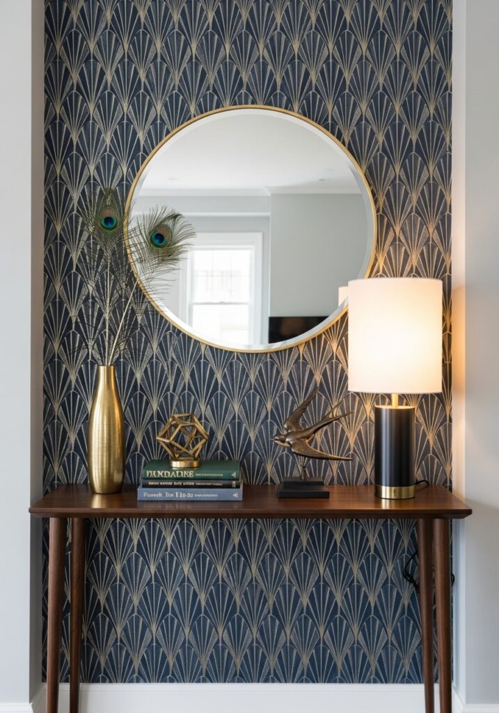 Accent Wall Behind the Table