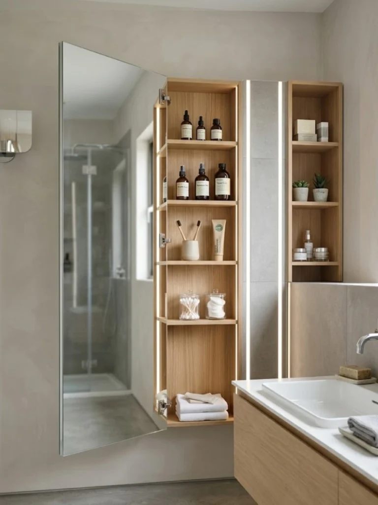 Install a Medicine Cabinet with Mirrors