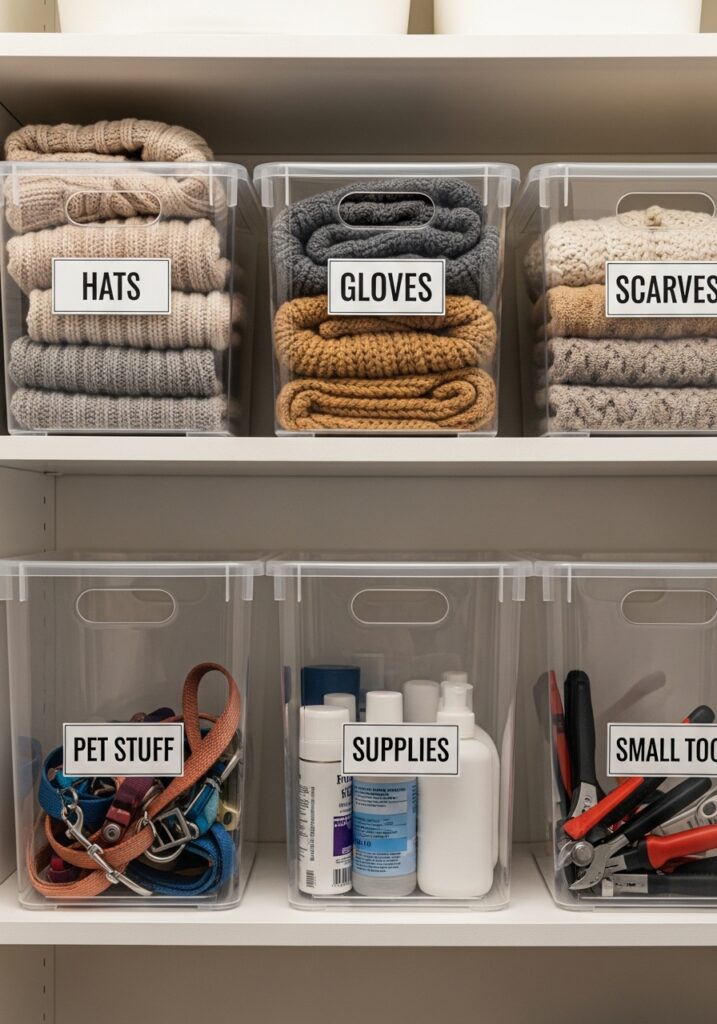 Use Clear Labels & Containers for Easy Access