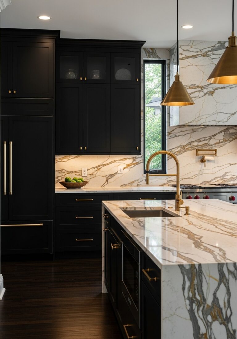 Charcoal or Black Cabinets: Striking and Chic