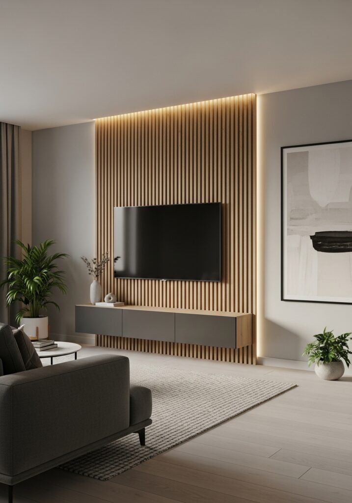 Stylish Wood Slat Wall Ideas