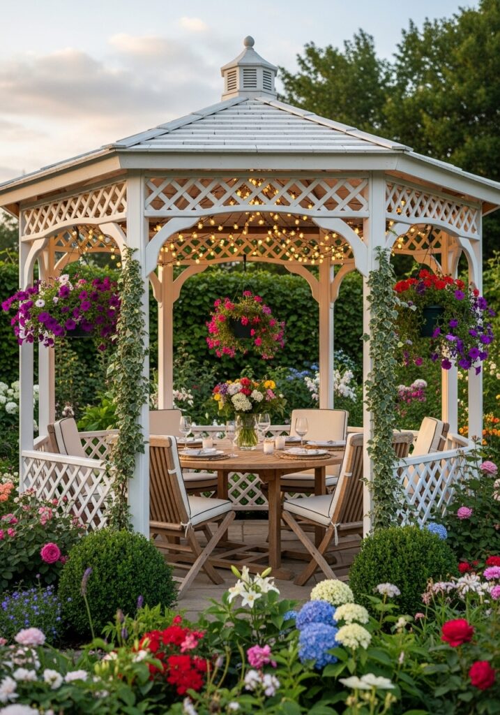 Design a Stylish Garden Gazebo Setup