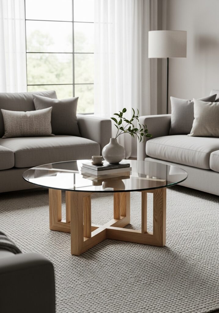 Glass and Wood Combo