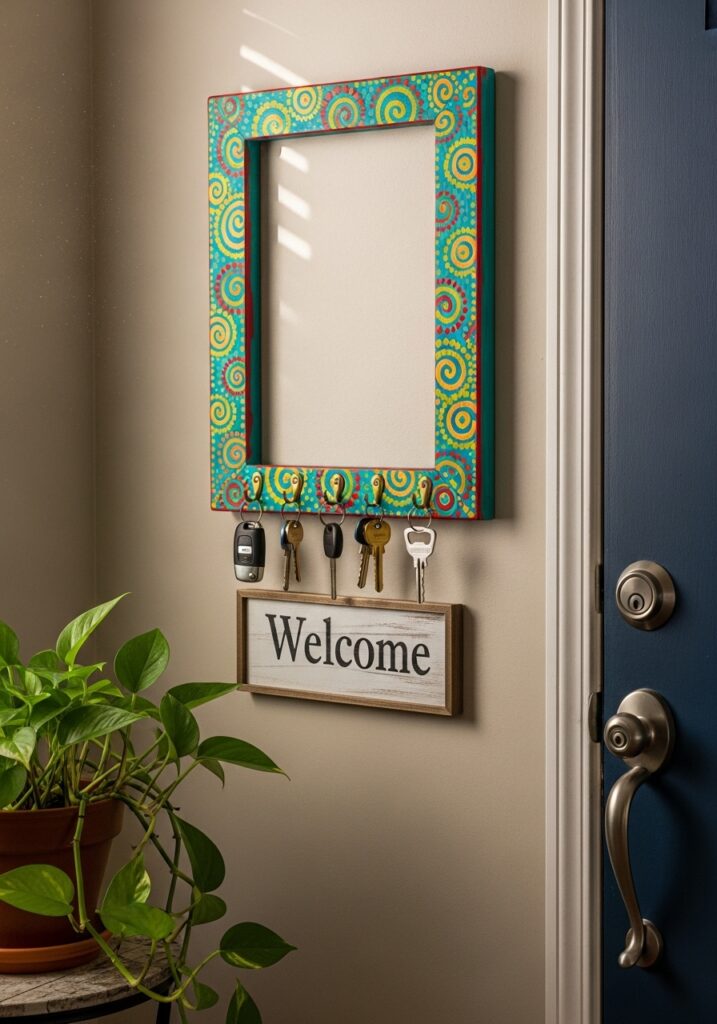 Turn a Frame into a Key Holder