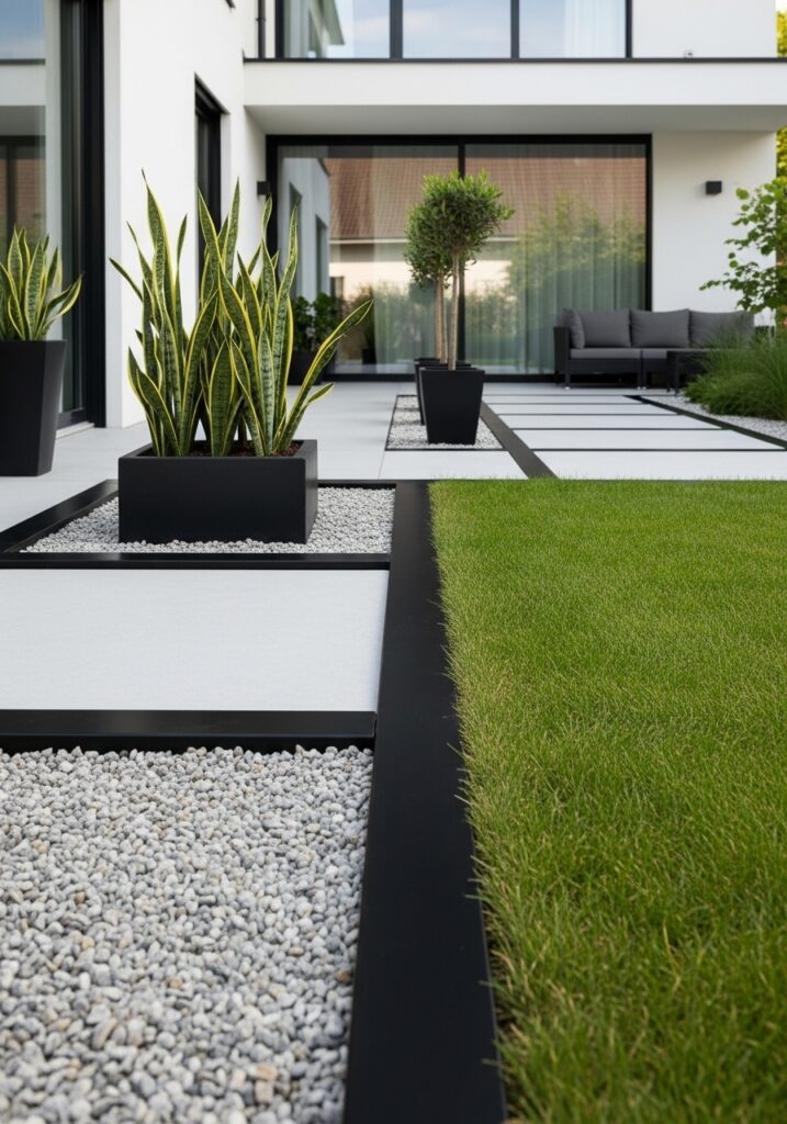 Metal Edging for a Sleek Modern Look