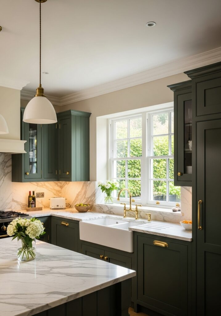 Choose Elegant Green Kitchen Color Schemes