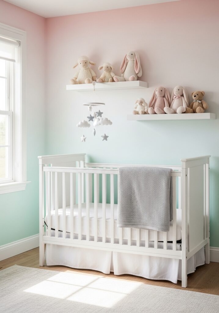 Pastel Nursery Wall Patterns: Soft and Serene