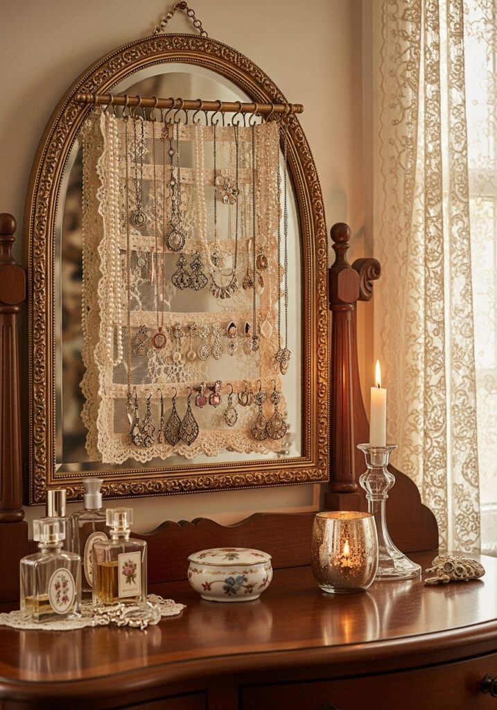 Make a Vintage Jewelry Organizer