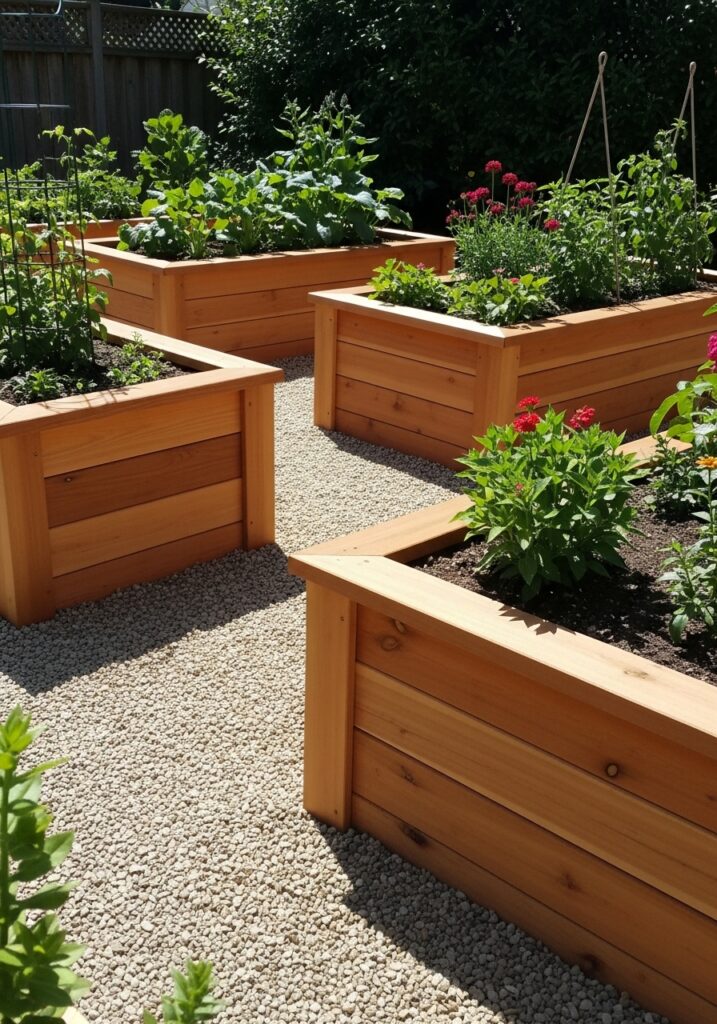 Raised Bed Borders for a Polished Finish