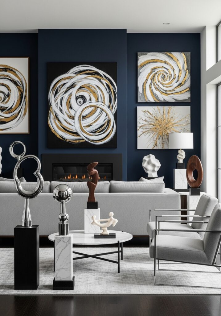 Incorporate Modern Art and Sculptures