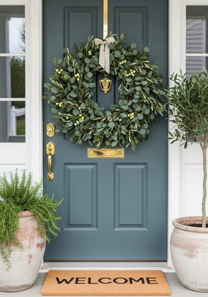 Use a Statement Door Wreath
