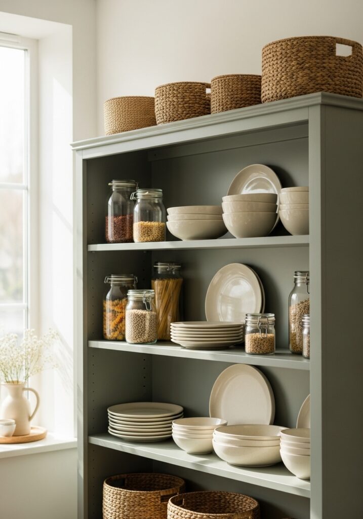 Try Green Open Shelving
