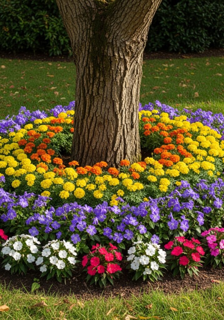 Around-the-Tree Flower Rings