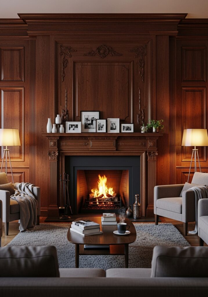 Highlight the Fireplace