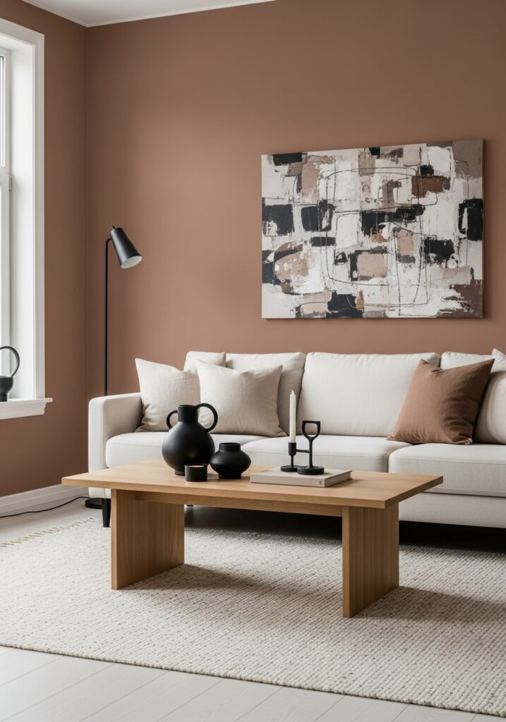 Mocha Mousse in Living Rooms: Where Comfort Meets Style