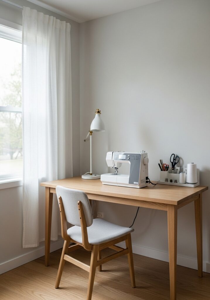 Incorporate a Minimalist Sewing Room Design