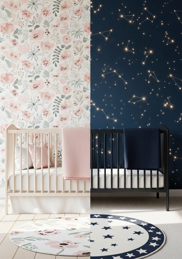 Wallpaper Ideas for Baby Girl or Boy Nursery