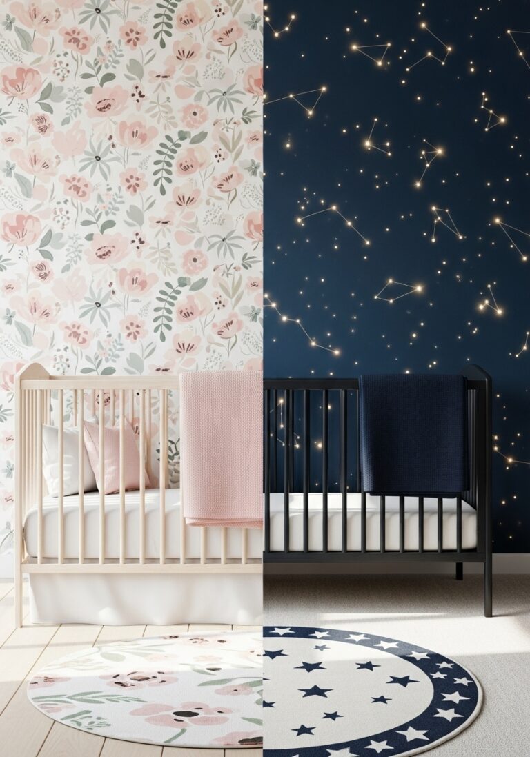 Wallpaper Ideas for Baby Girl or Boy Nursery