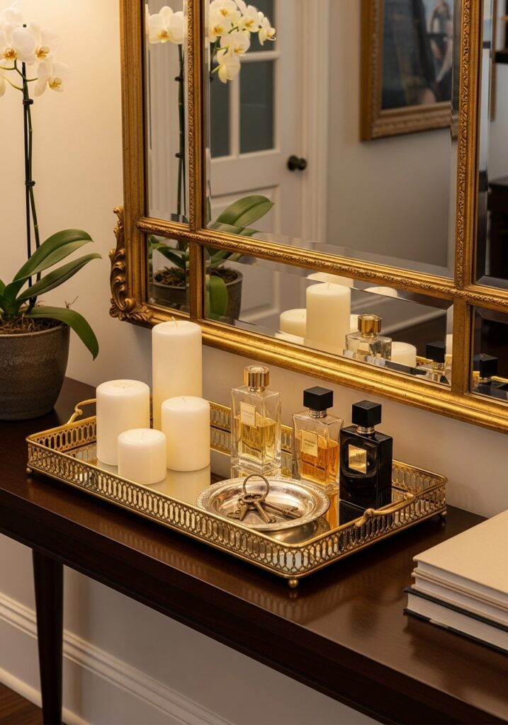 Use Decorative Trays for Organization