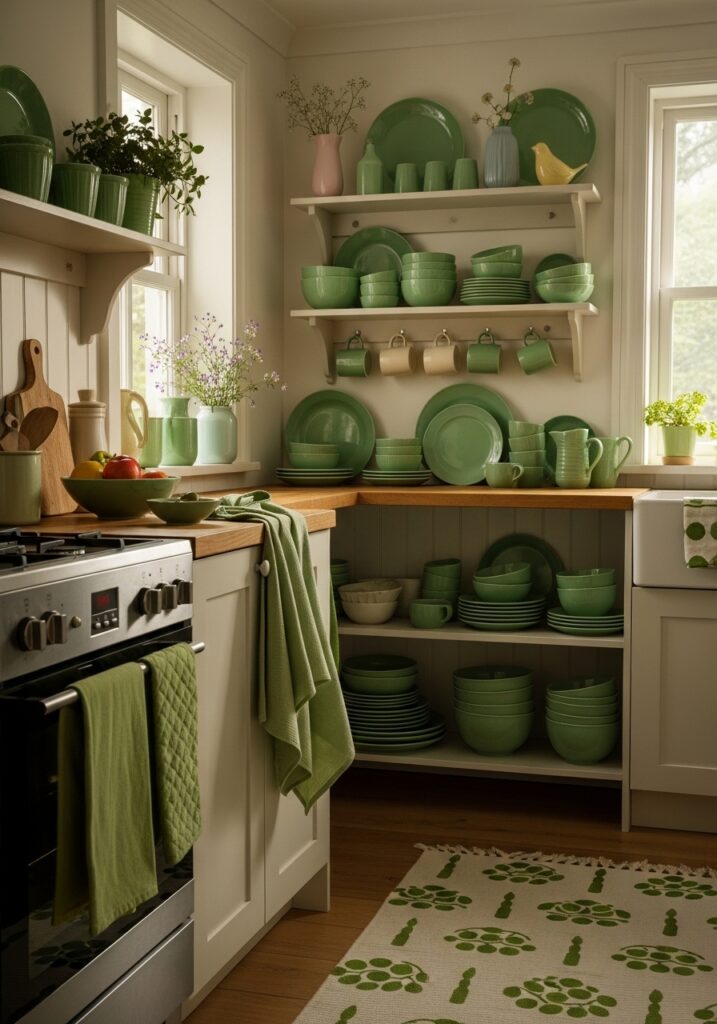 Keep It Cozy with Soft Green Details