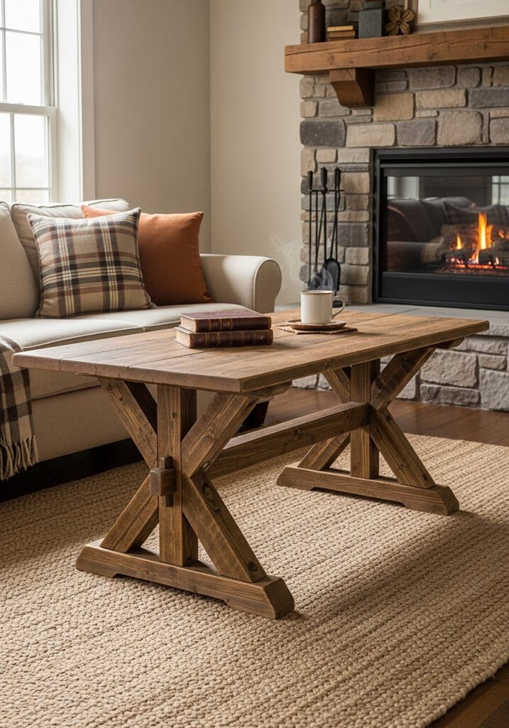 X-Leg Farmhouse Table