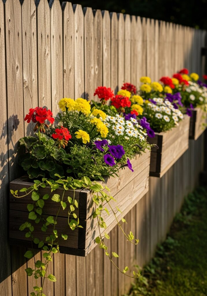 Fence-Mounted Planters
