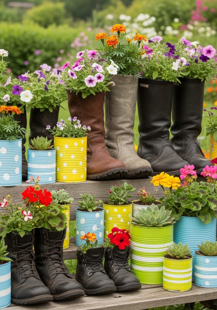 Recycled Container Planters