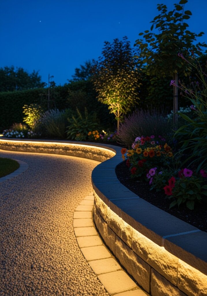 Curbing with Built-in Lighting