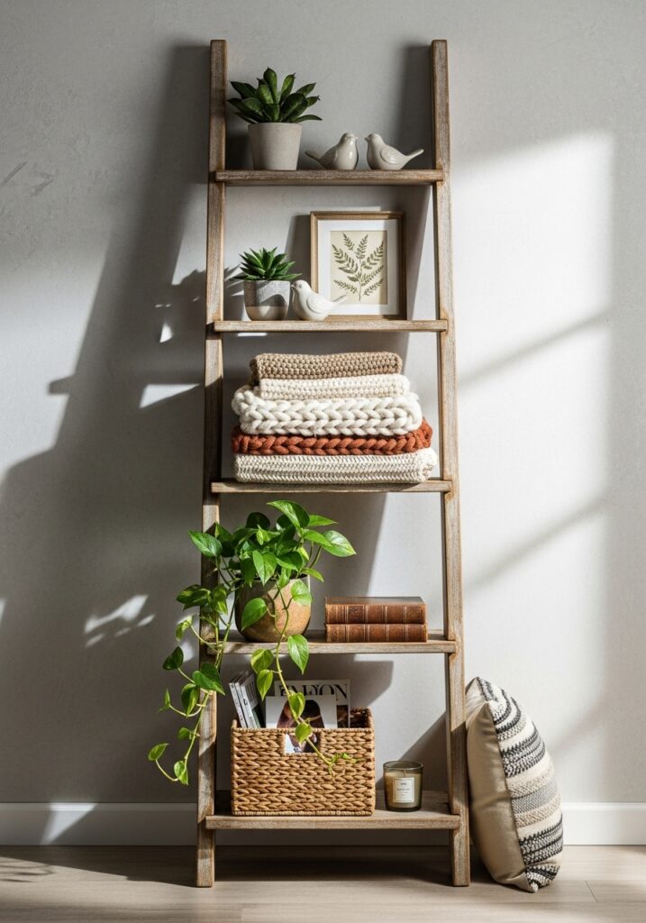 Decorative Ladder Shelf