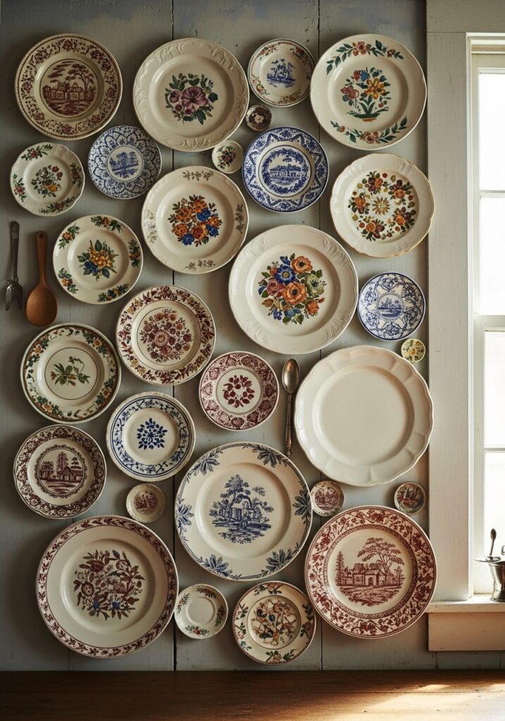 Vintage Plate Wall