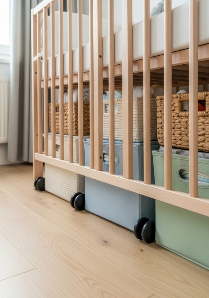 Use the Space Under the Crib