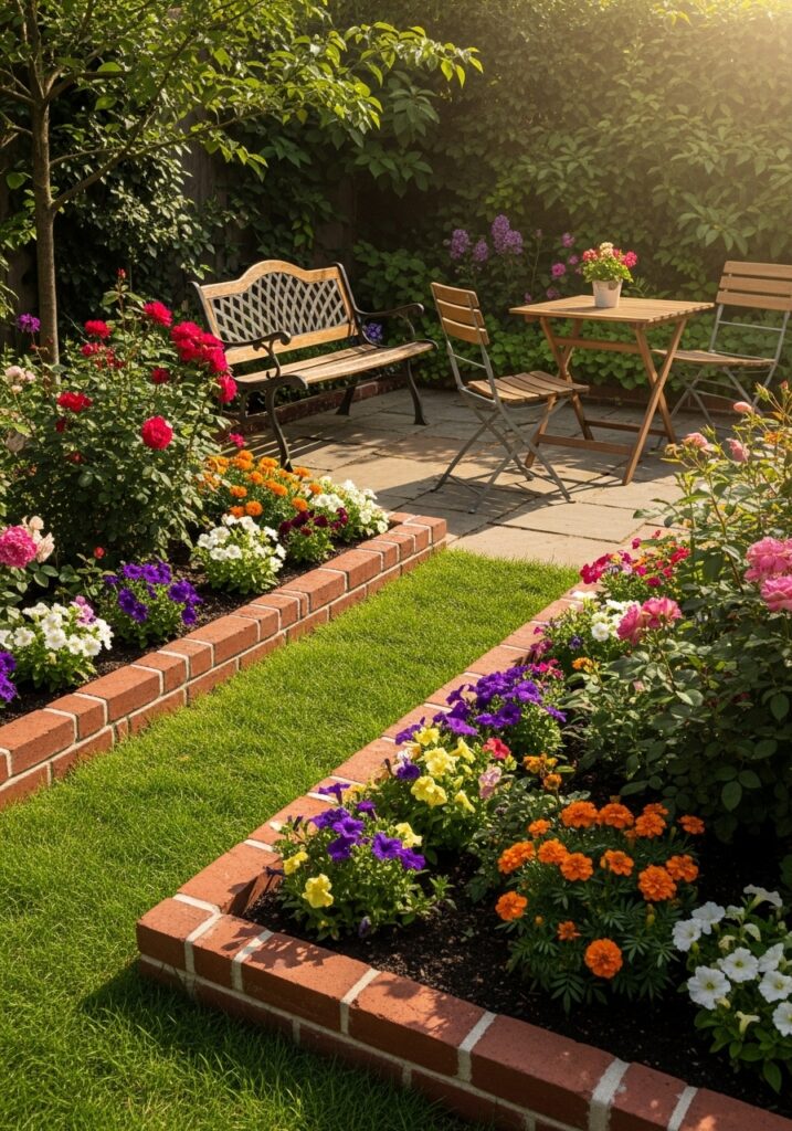 Classic Brick Border for Timeless Charm