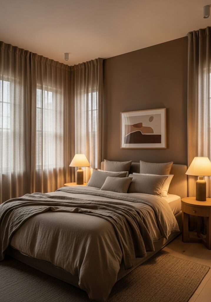 Bedrooms: The Ultimate Mocha Retreat