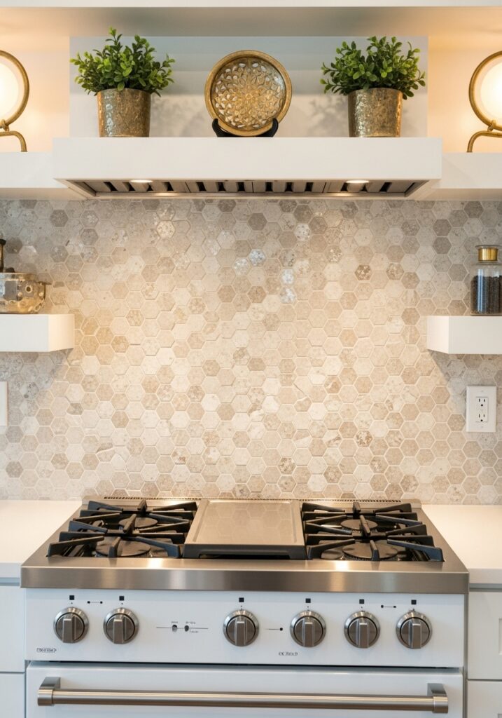 Beige and White Mosaic Magic