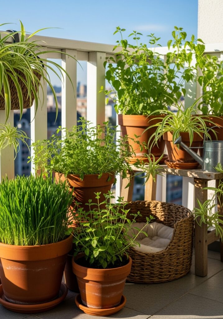 Add Cat Grass or Safe Plants